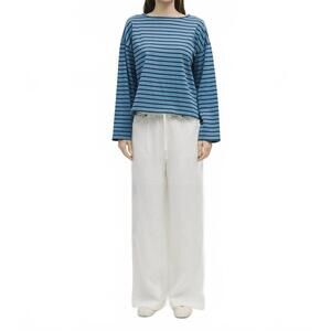 NEW MOD REF oversized striped long sleeve top in blue